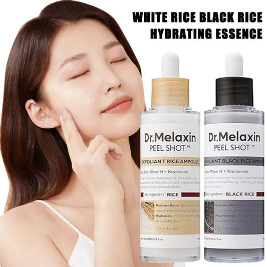 Dr. Melaxin Korean Black Rice Peeling Ampoule Exfoliating Face Remove Dead Skin Cells Blackheads Moisturizing Facial Skincare